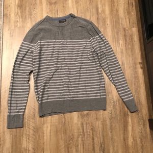 Grey striped Banana Republic sweater